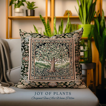 Rustic Fairytale Tree Tapestry Pillow Decorative Throw Cushion