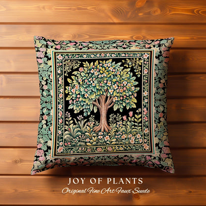 Fairy Garden Tree of Life Decorative Cushion Tapestry Throw Pillow
