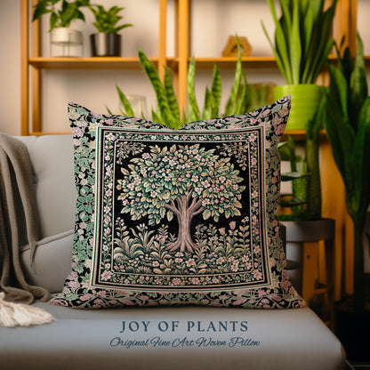 Fairy Garden Tree of Life Decorative Cushion Tapestry Throw Pillow