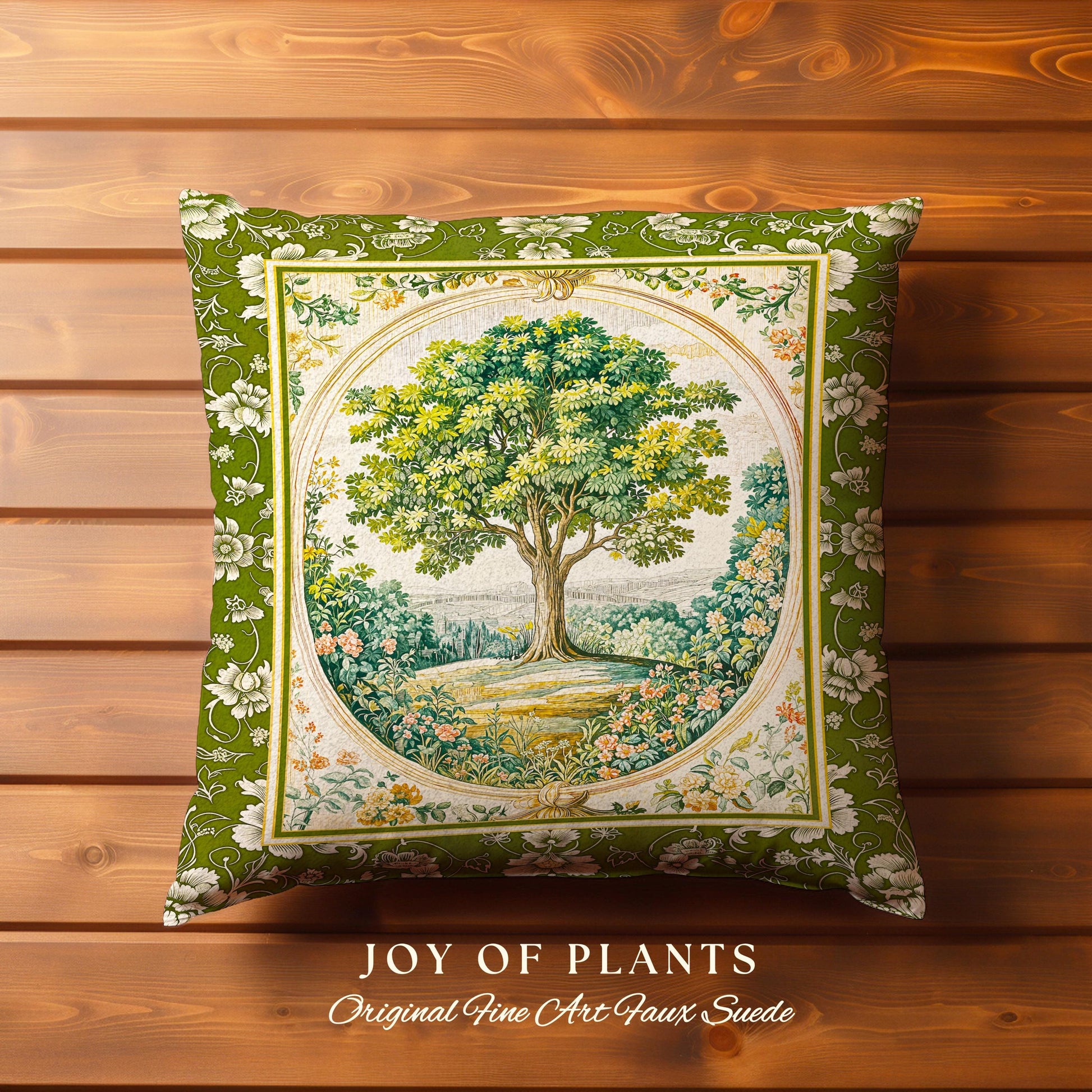 Victorian Soft Aesthetic Tree of Life Decorative Cushion Tapestry Throw Pillow