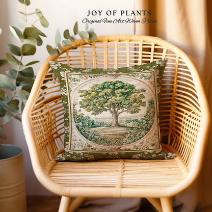 Victorian Soft Aesthetic Tree of Life Decorative Cushion Tapestry Throw Pillow