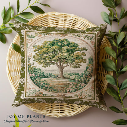 Victorian Soft Aesthetic Tree of Life Decorative Cushion Tapestry Throw Pillow