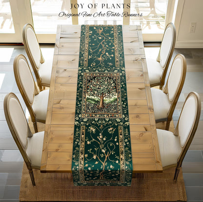 Fairytale Garden Timeless Table Accent | Storybook Botanical Medieval Rustic Legacy Folklore Romantic Cottage Inspired Cozy Earthy Runner |