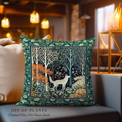 Rustic Nordic Nature Wolf Decorative Cushion Tapestry Throw Pillow