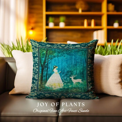 Spirit Animal Magic Forest Decorative Cushion Tapestry Throw Pillow