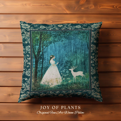 Spirit Animal Magic Forest Decorative Cushion Tapestry Throw Pillow