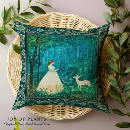Spirit Animal Magic Forest Decorative Cushion Tapestry Throw Pillow