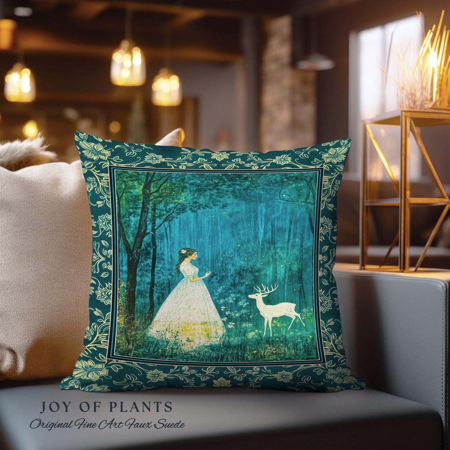 Spirit Animal Magic Forest Decorative Cushion Tapestry Throw Pillow
