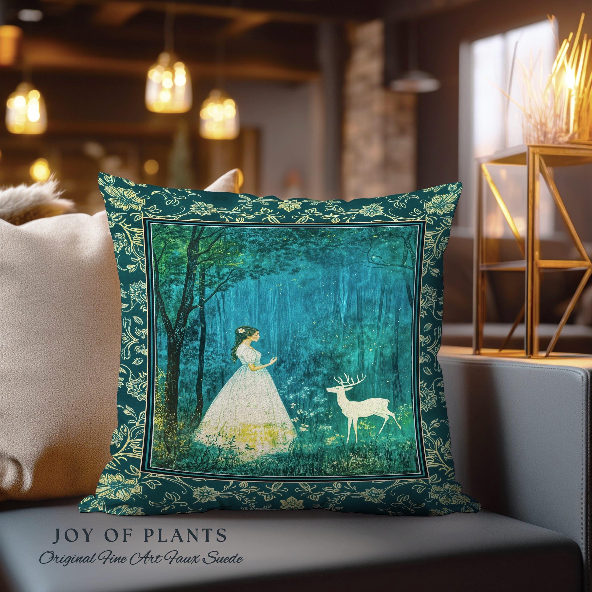 Spirit Animal Magic Forest Decorative Cushion Tapestry Throw Pillow