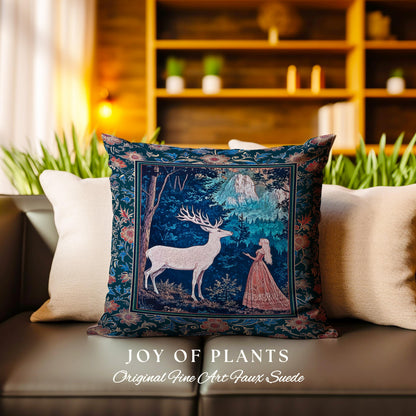 Ancient Forest Spirits Woodland Decorative Cushion Tapestry Throw Pillow