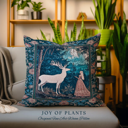 Ancient Forest Spirits Woodland Decorative Cushion Tapestry Throw Pillow