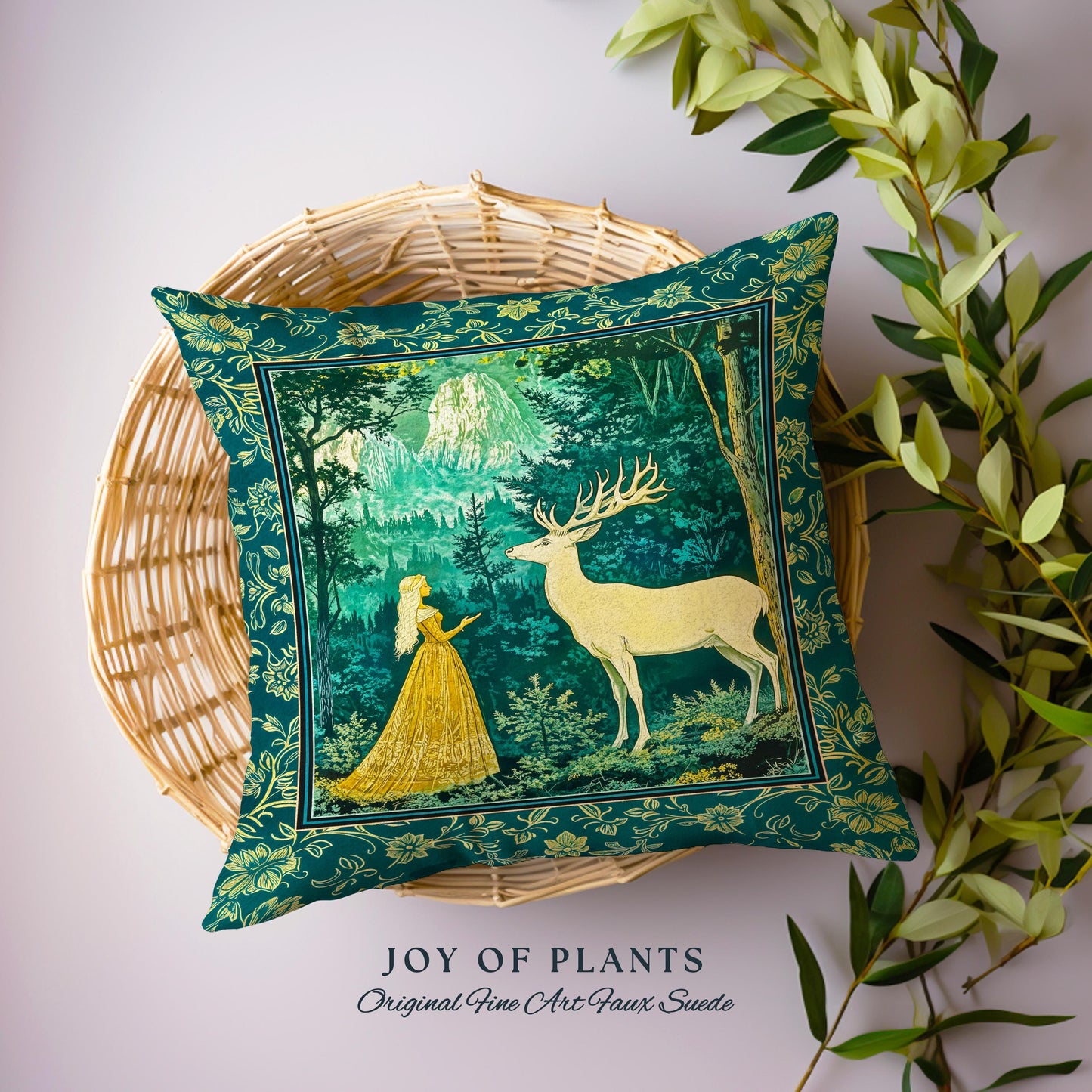 Mystic Animal Guardian Decorative Cushion Tapestry Throw Pillow