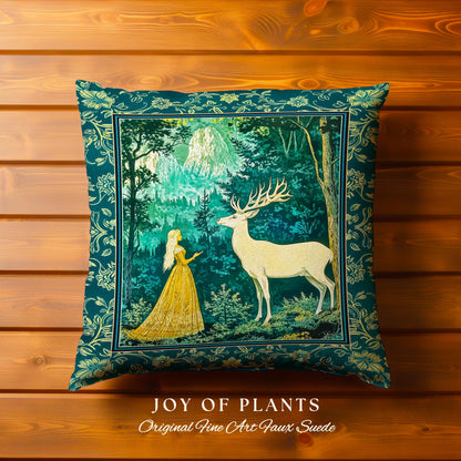 Mystic Animal Guardian Decorative Cushion Tapestry Throw Pillow