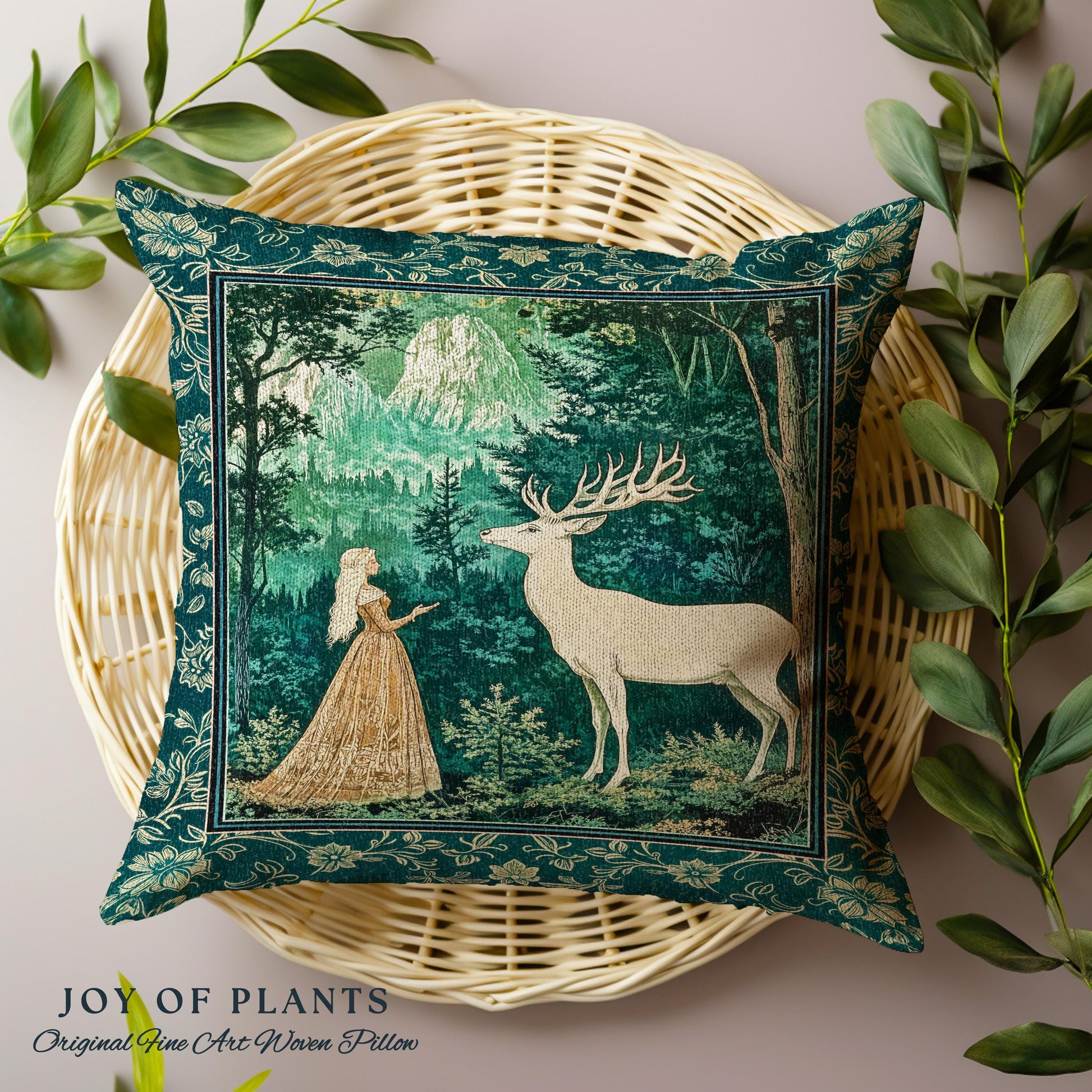 Mystic Animal Guardian Decorative Cushion Tapestry Throw Pillow