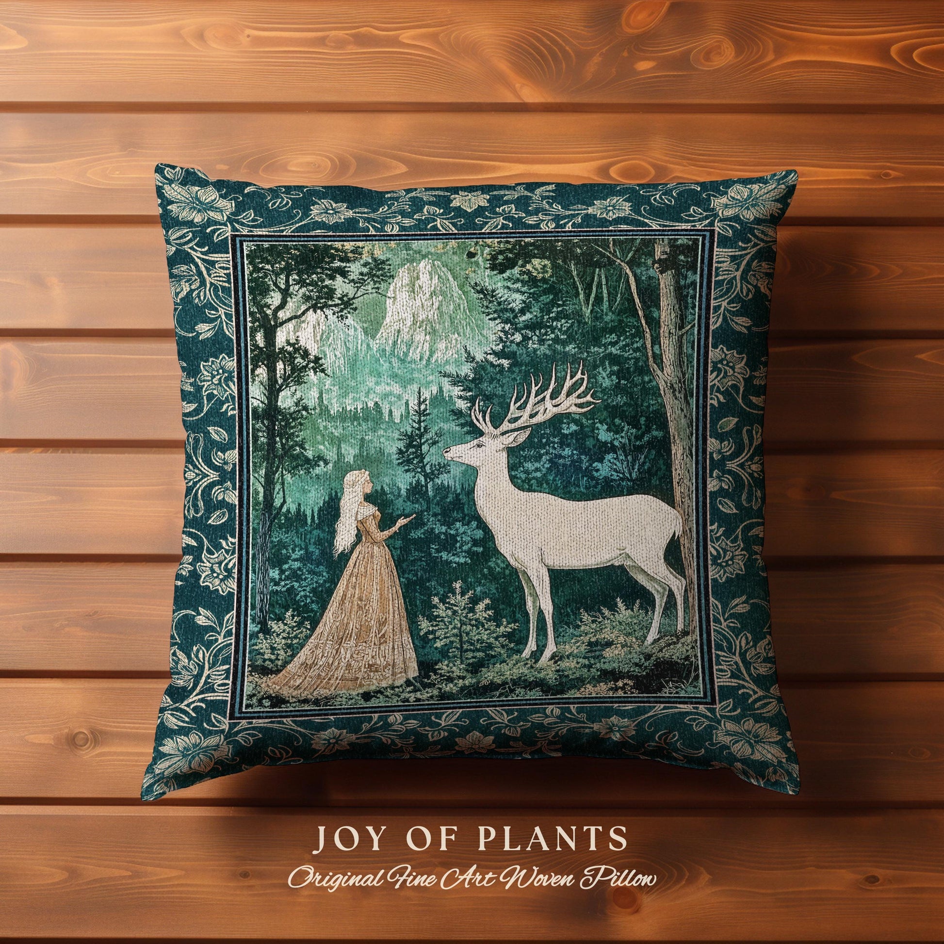 Mystic Animal Guardian Decorative Cushion Tapestry Throw Pillow