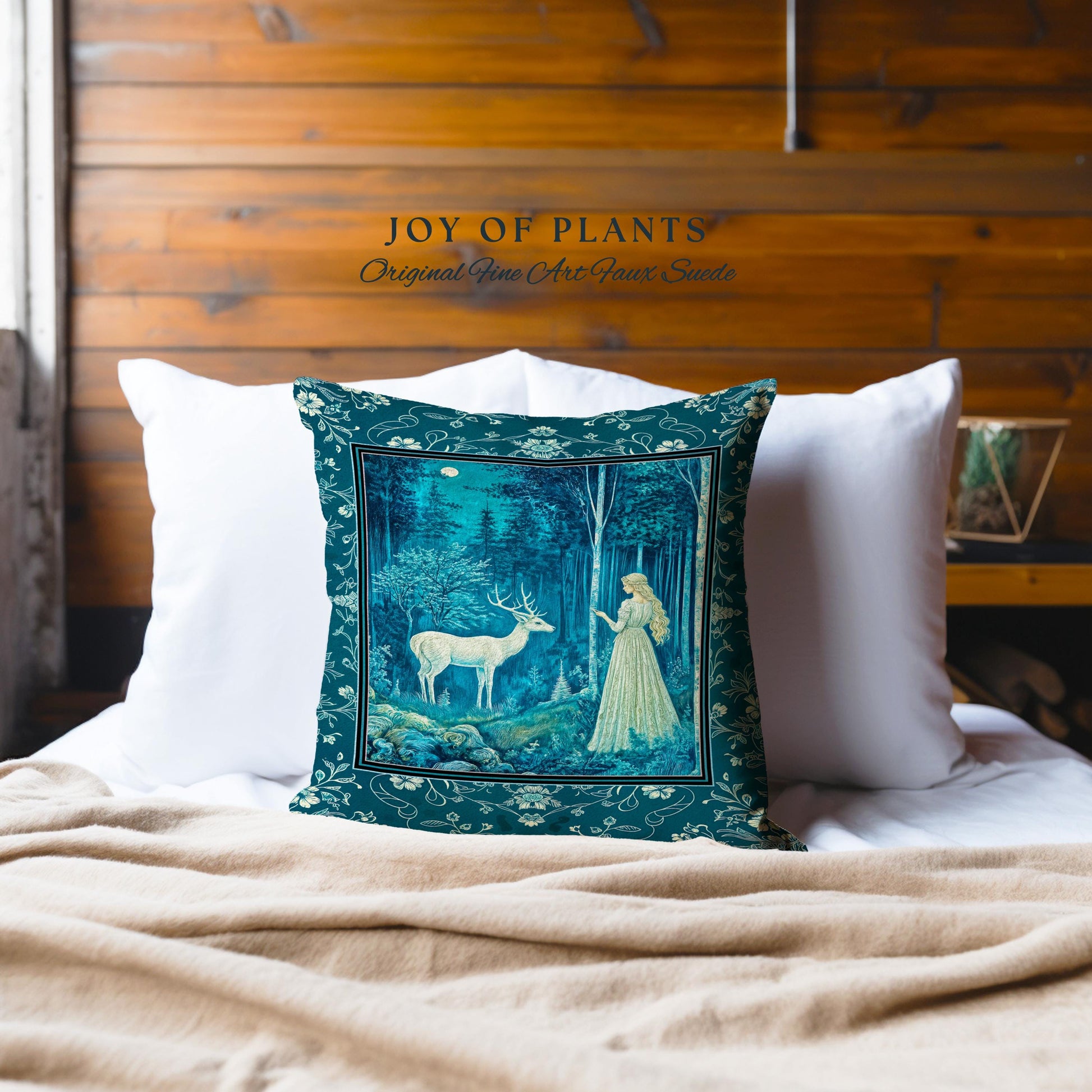 Moonlit Fairytale Mystic Throw Pillow Decorative Tapestry Throw Cushion