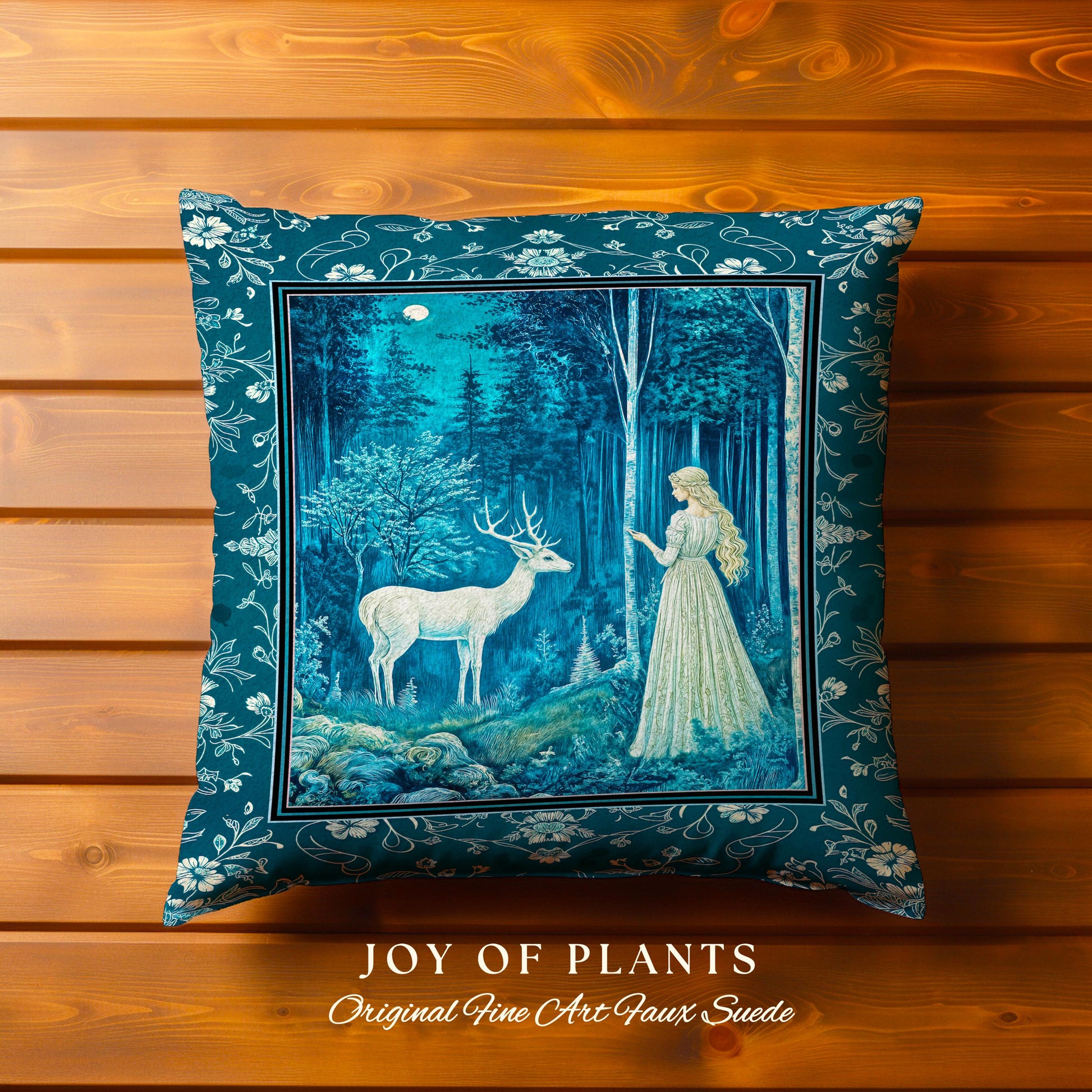 Moonlit Fairytale Mystic Throw Pillow Decorative Tapestry Throw Cushion