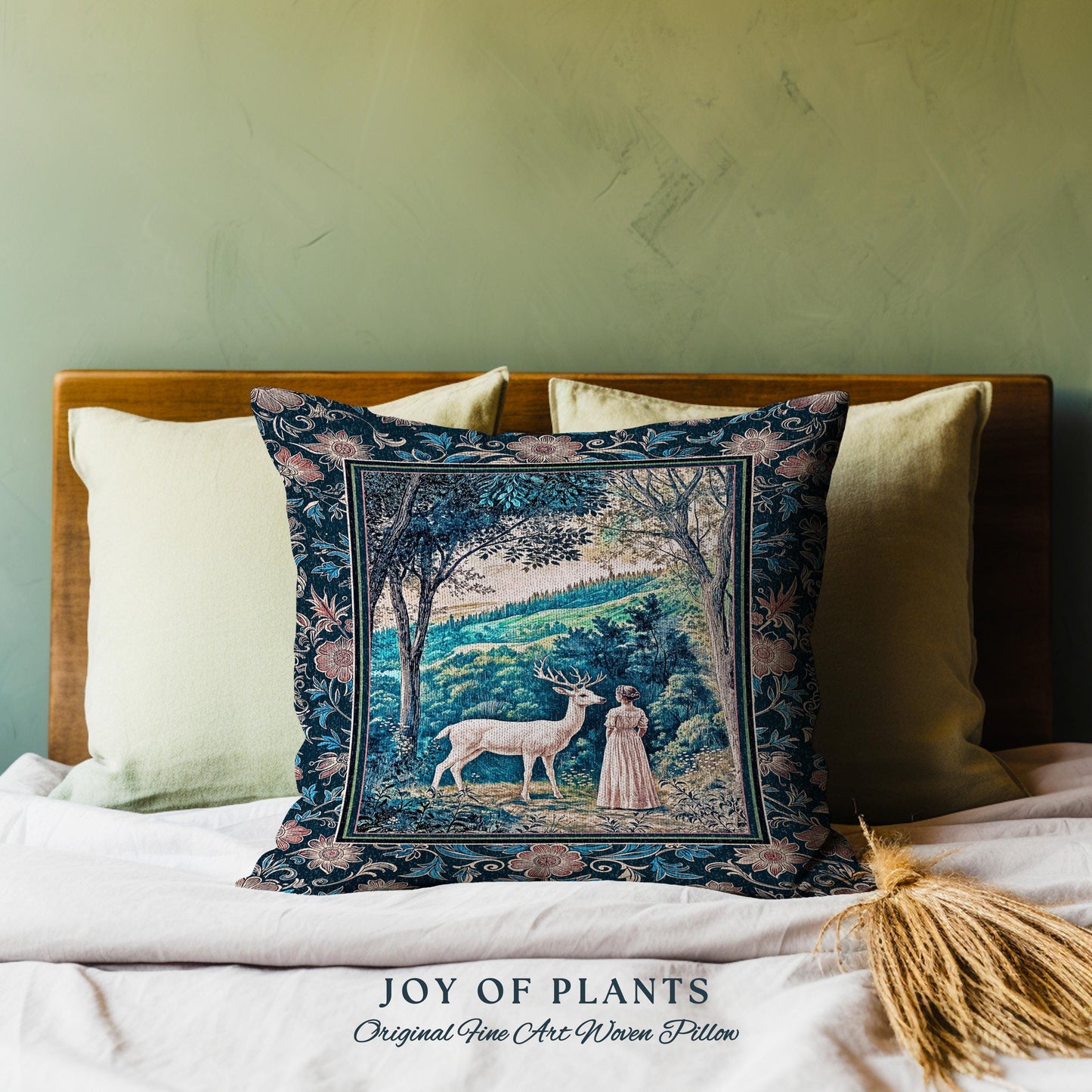 Romantic Landscape Storybook Decorative Cushion Tapestry Throw Pillow