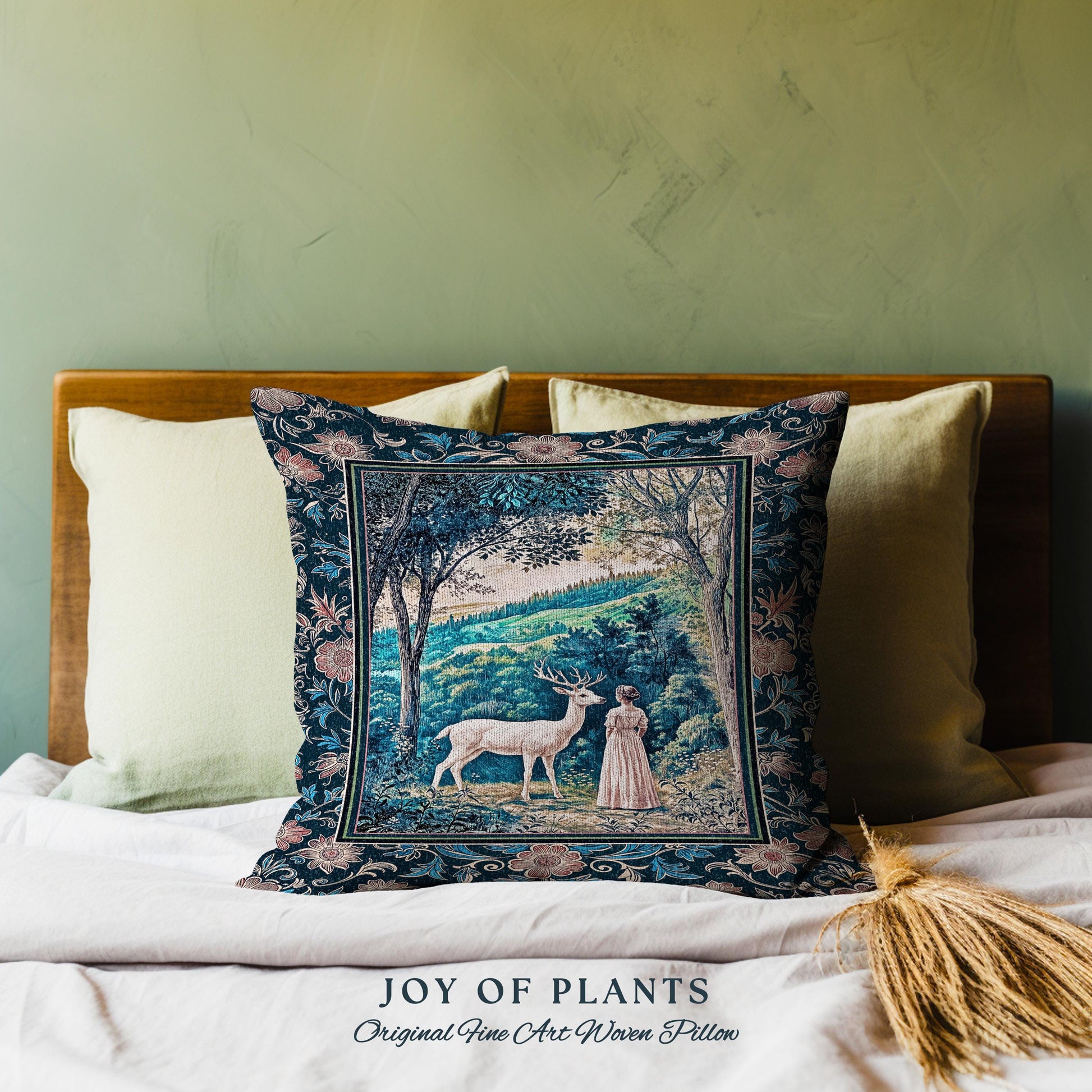 Romantic Landscape Storybook Decorative Cushion Tapestry Throw Pillow