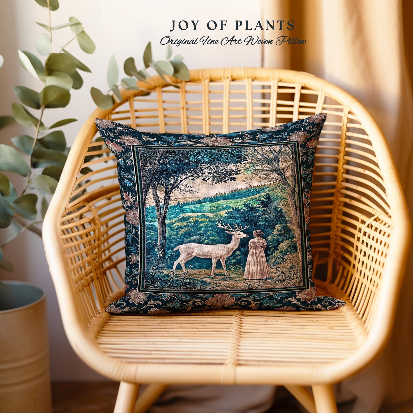 Romantic Landscape Storybook Decorative Cushion Tapestry Throw Pillow