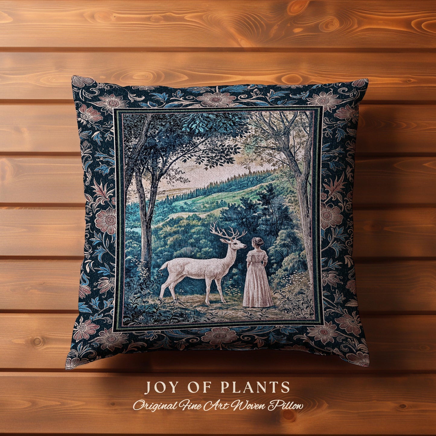 Romantic Landscape Storybook Decorative Cushion Tapestry Throw Pillow