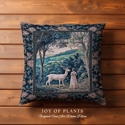 Romantic Landscape Storybook Decorative Cushion Tapestry Throw Pillow
