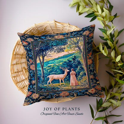 Romantic Landscape Storybook Decorative Cushion Tapestry Throw Pillow