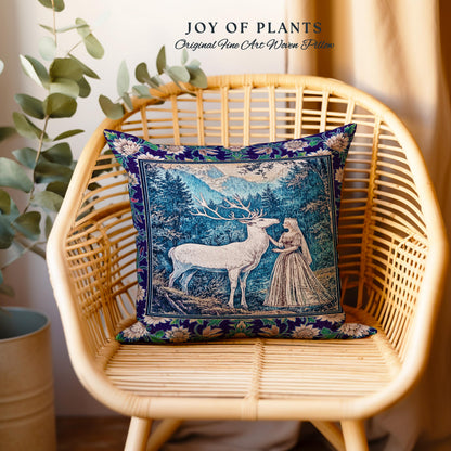 Woodland Renaissance Rustic Tapestry Pillow Decorative Throw Cushion