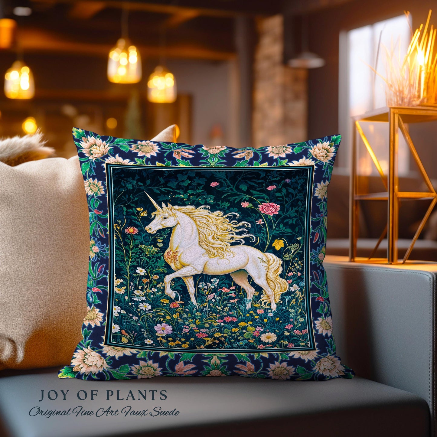 Storybook Elegance Magical Tapestry Pillow Decorative Throw Cushion