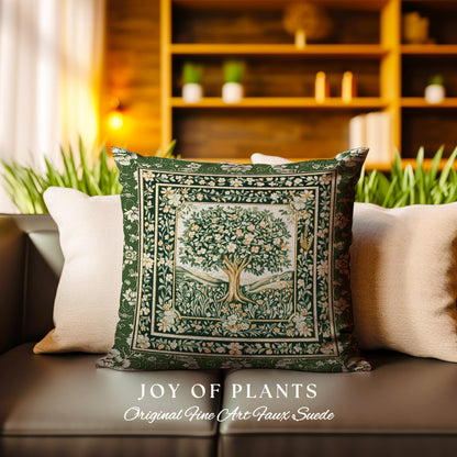 Enchanted Garden Folklore Tree Tapestry Pillow Decorative Throw Cushion