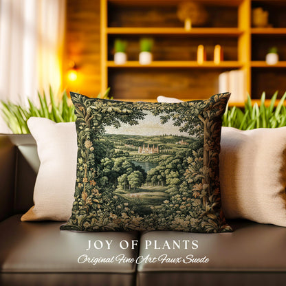 Renaissance Aesthetic Woven Tapestry Pillow Decorative Throw Cushion