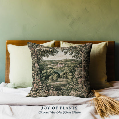 Renaissance Aesthetic Woven Tapestry Pillow Decorative Throw Cushion