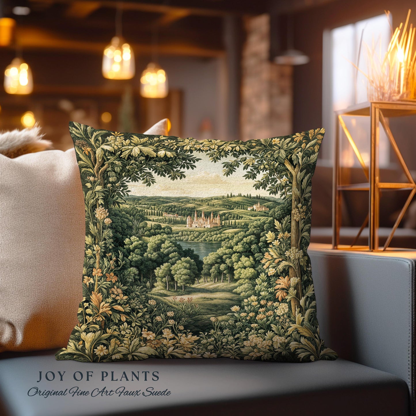 Renaissance Aesthetic Woven Tapestry Pillow Decorative Throw Cushion