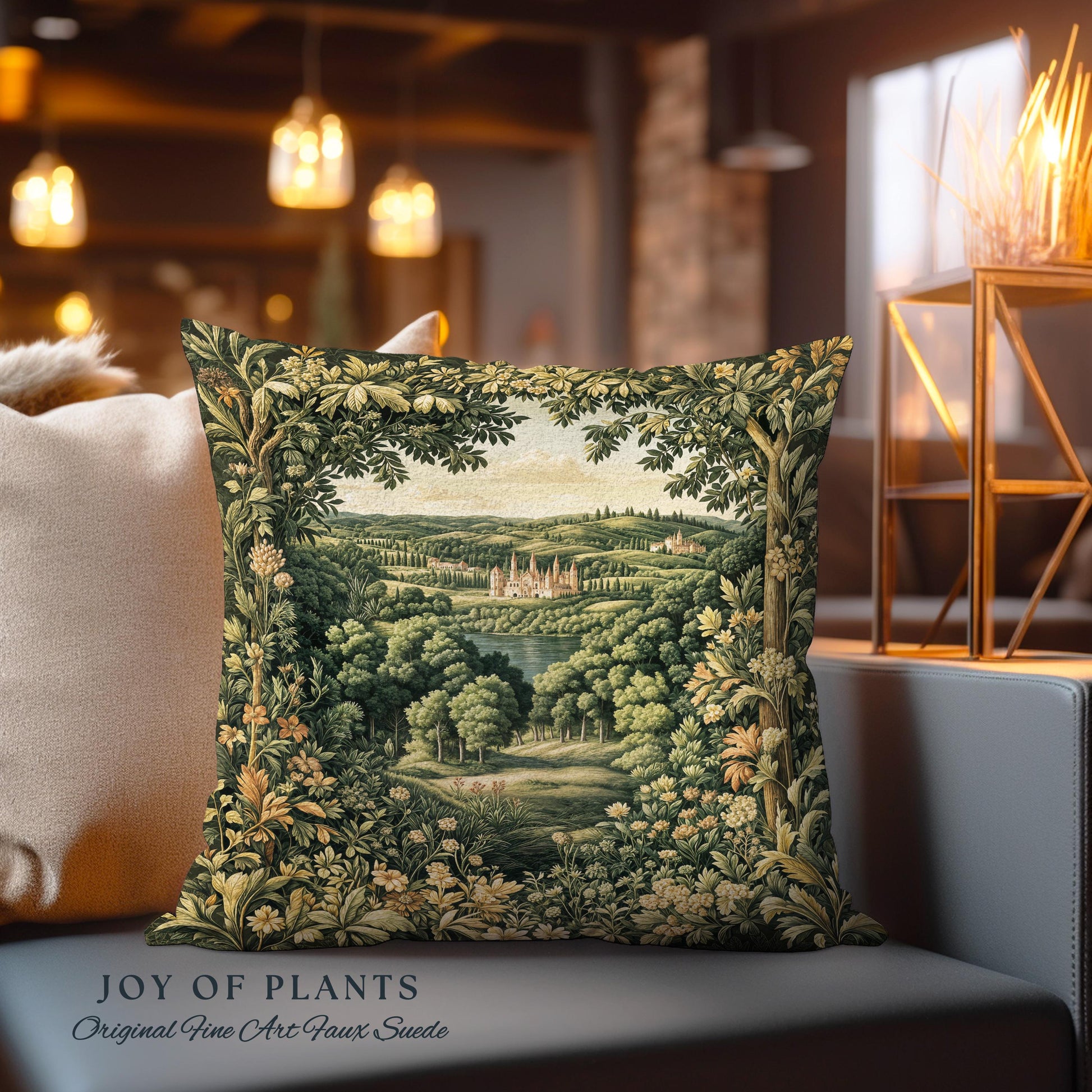Renaissance Aesthetic Woven Tapestry Pillow Decorative Throw Cushion