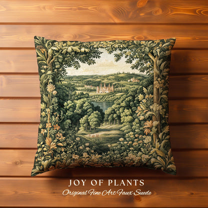 Renaissance Aesthetic Woven Tapestry Pillow Decorative Throw Cushion