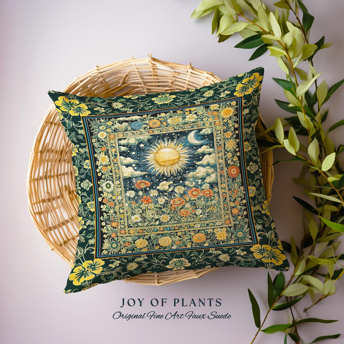 Dreamy Aesthetic Maximalist Tapestry Pillow Decorative Throw Cushion