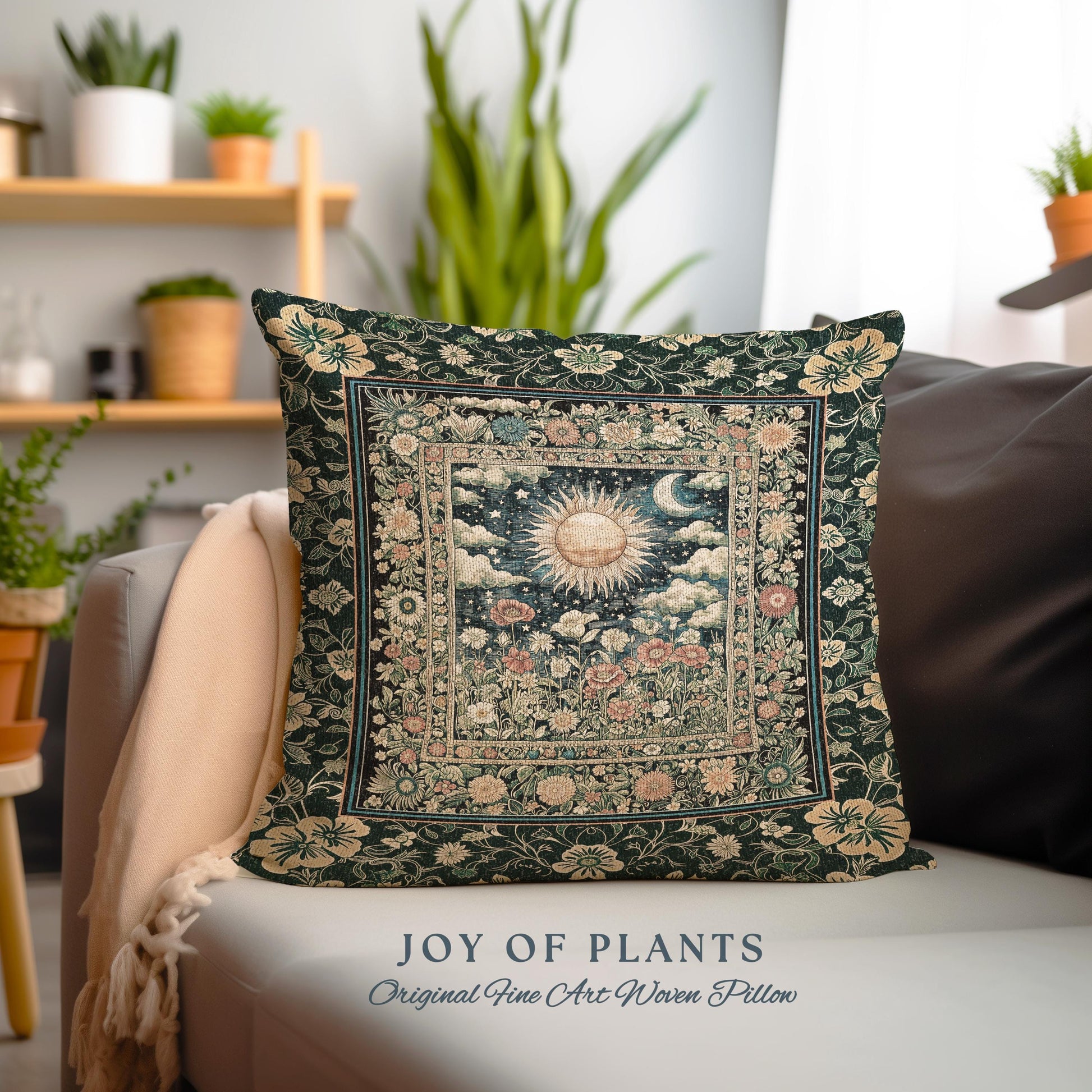 Dreamy Aesthetic Maximalist Tapestry Pillow Decorative Throw Cushion