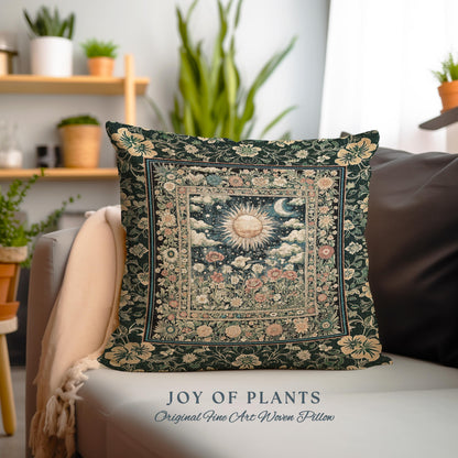 Dreamy Aesthetic Maximalist Tapestry Pillow Decorative Throw Cushion