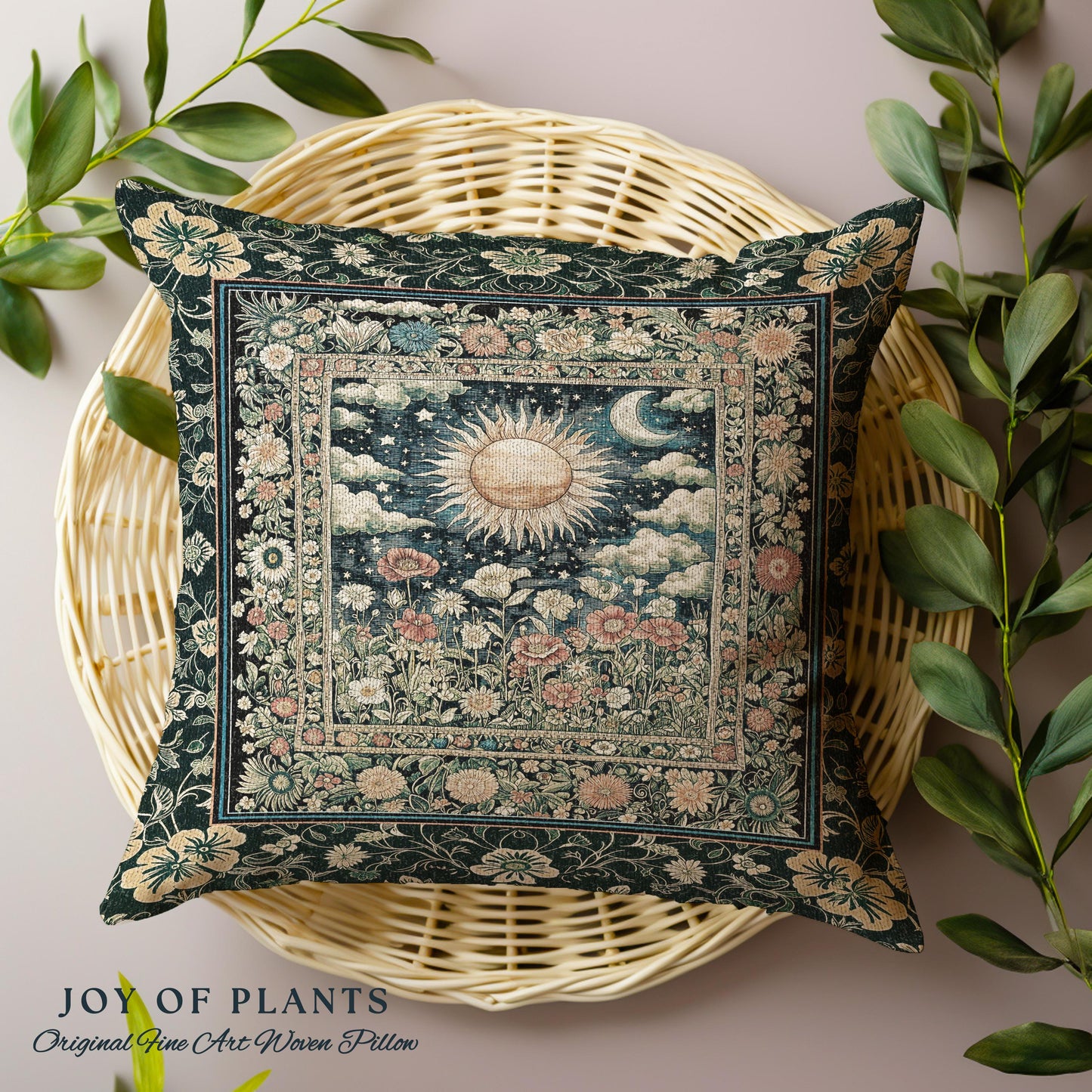 Dreamy Aesthetic Maximalist Tapestry Pillow Decorative Throw Cushion