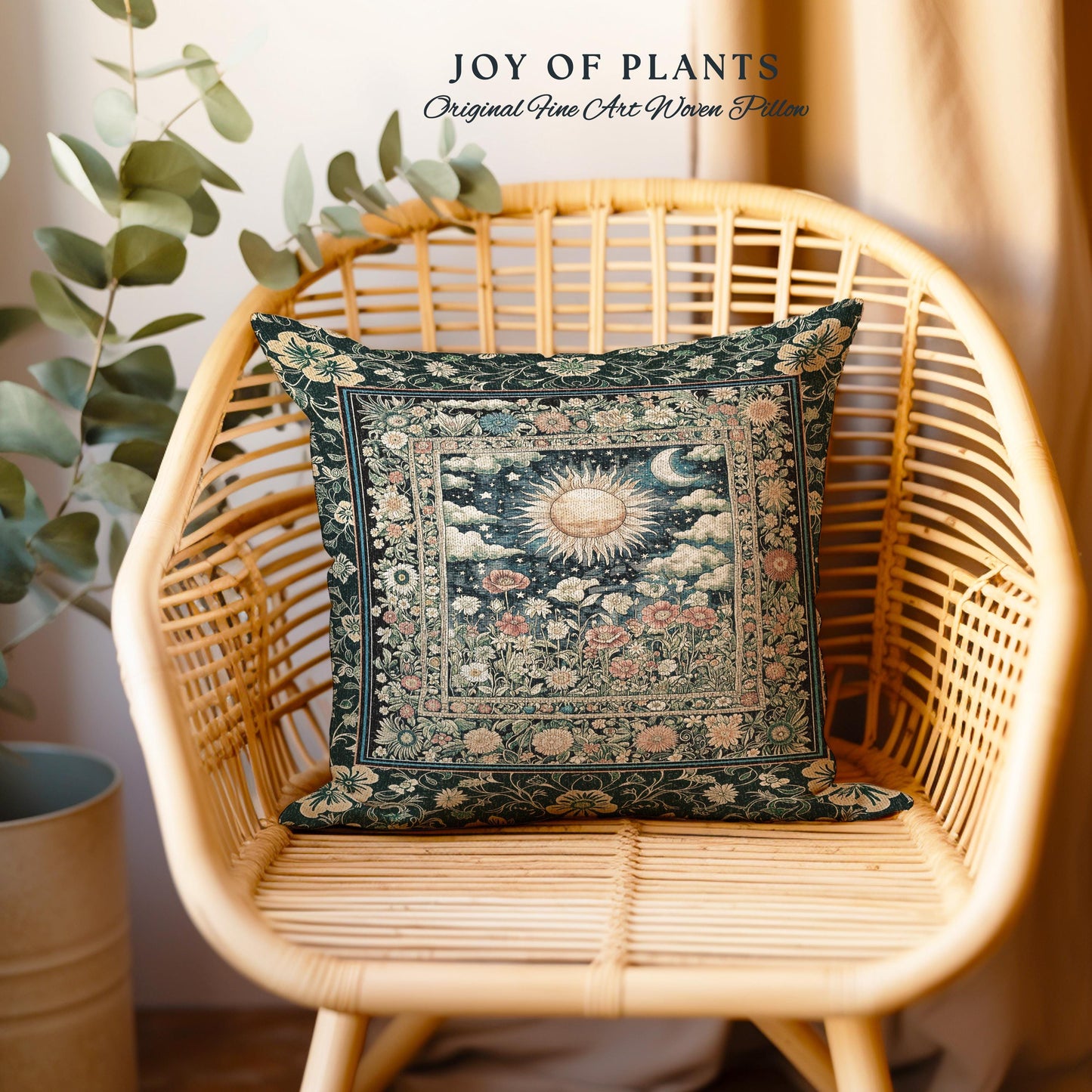 Dreamy Aesthetic Maximalist Tapestry Pillow Decorative Throw Cushion