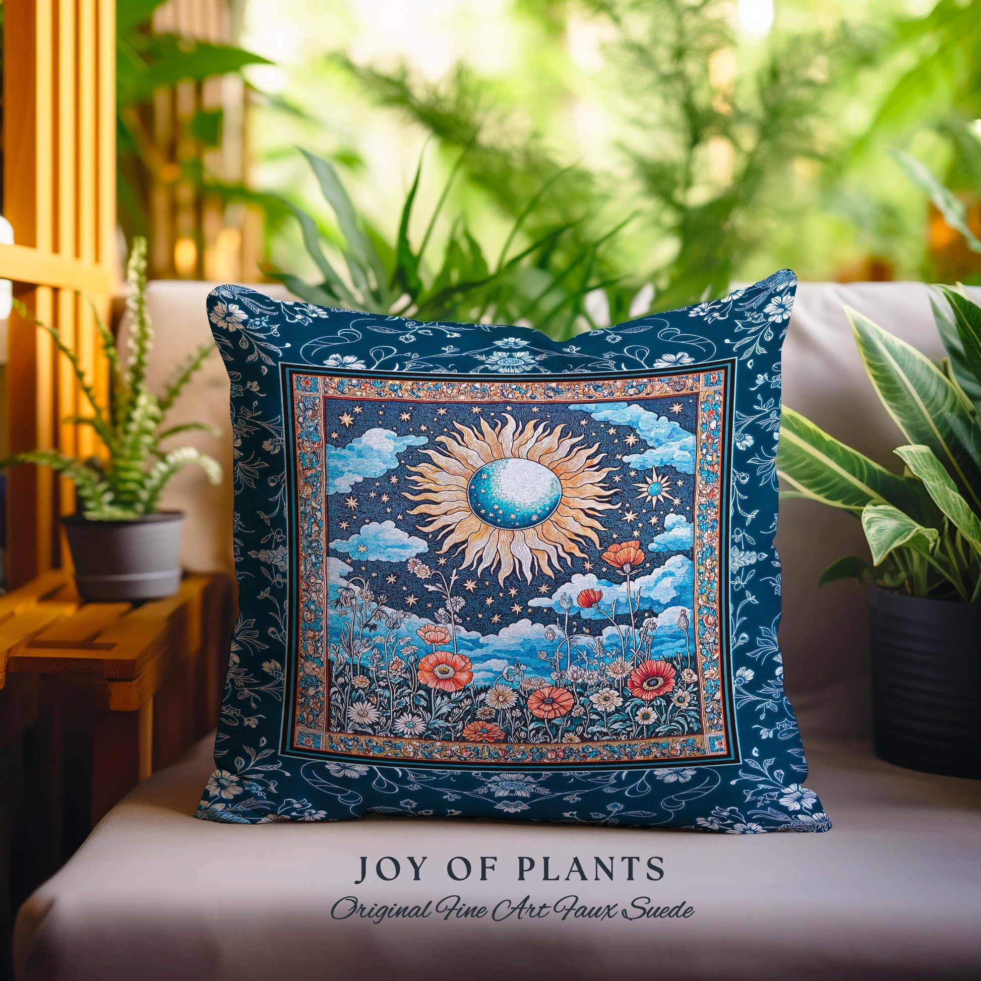 Retro Astrology Throw Pillow Decorative Tapestry Throw Cushion