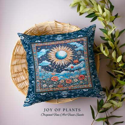 Retro Astrology Throw Pillow Decorative Tapestry Throw Cushion