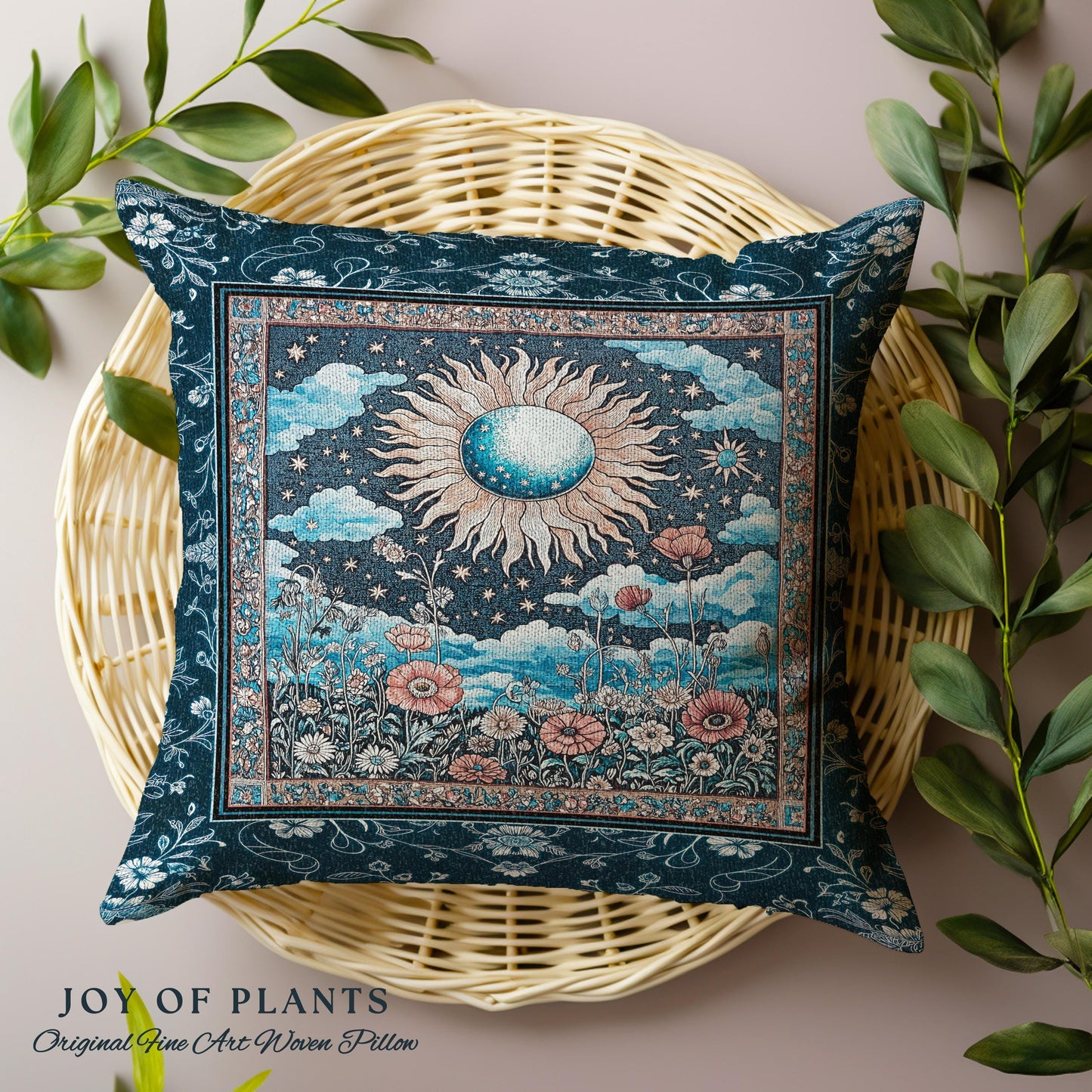 Retro Astrology Throw Pillow Decorative Tapestry Throw Cushion