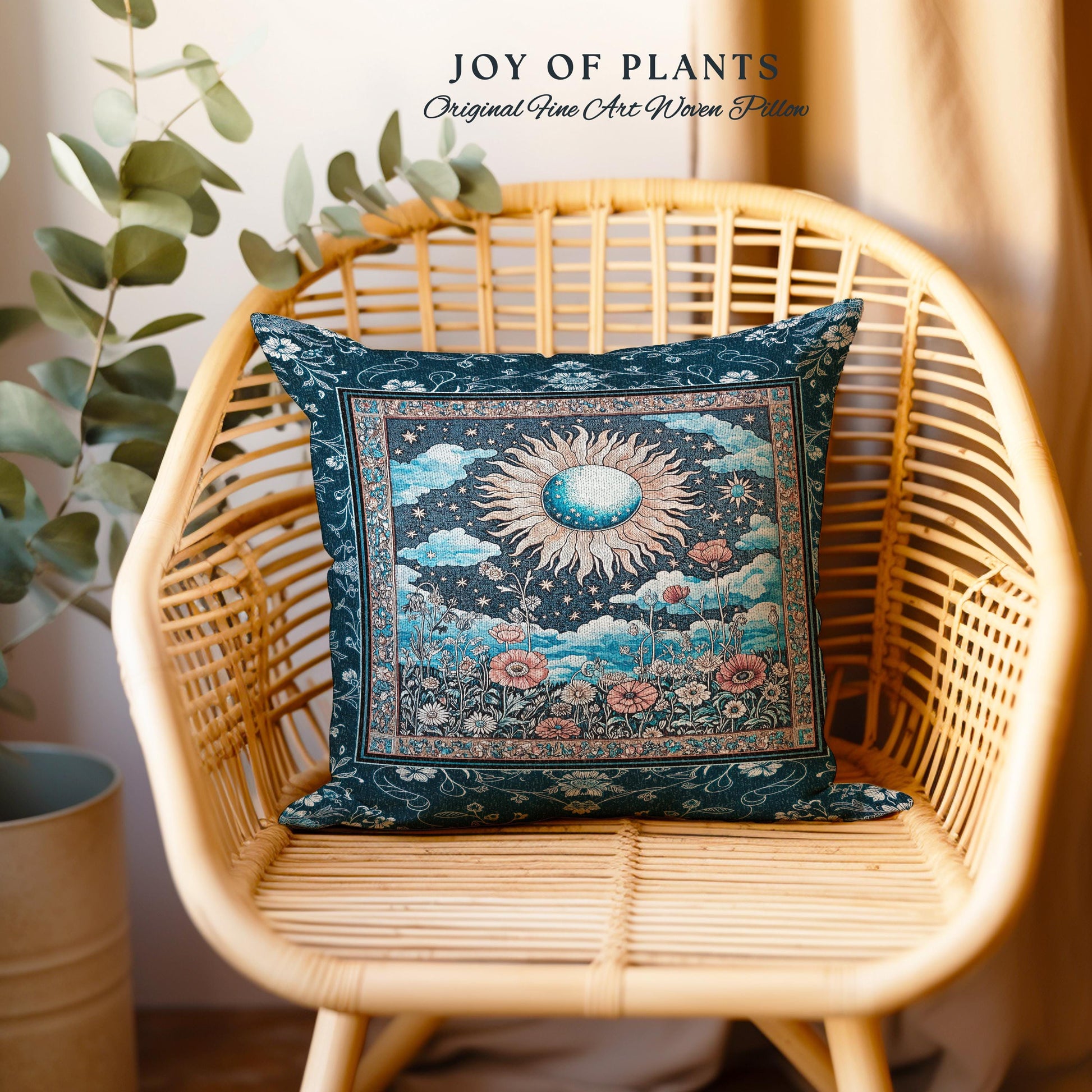 Retro Astrology Throw Pillow Decorative Tapestry Throw Cushion