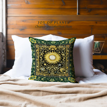 Boho Tarot Sun Tapestry Pillow Decorative Throw Cushion