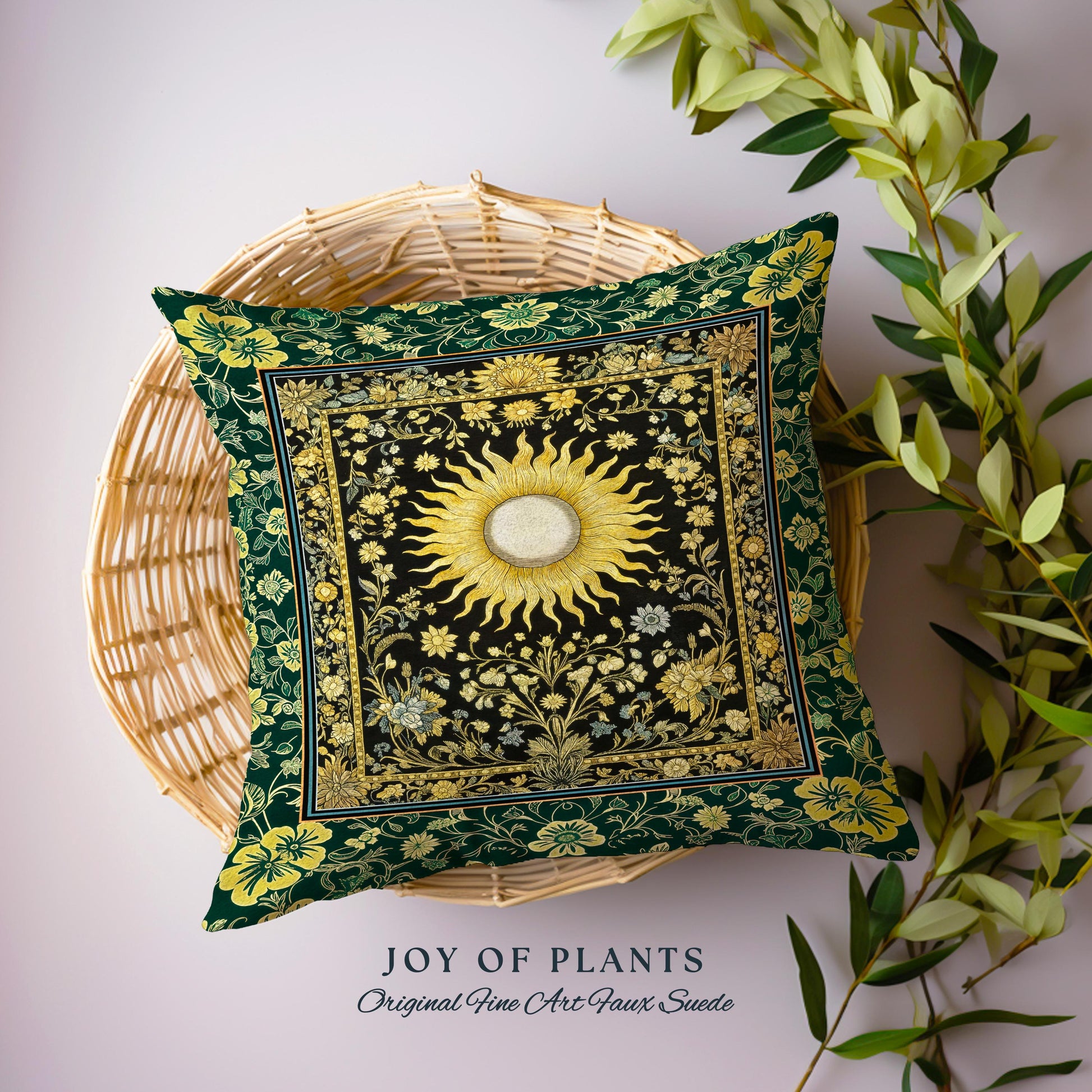 Boho Tarot Sun Tapestry Pillow Decorative Throw Cushion