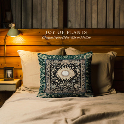 Boho Tarot Sun Tapestry Pillow Decorative Throw Cushion