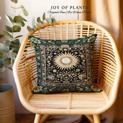 Boho Tarot Sun Tapestry Pillow Decorative Throw Cushion