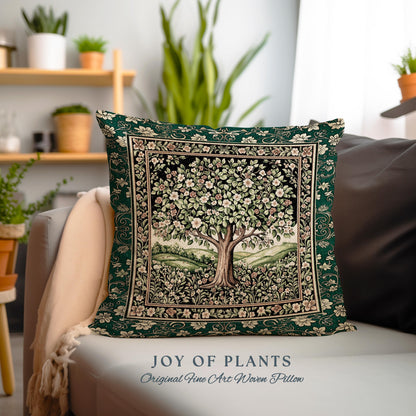 Fairytale Garden Timeless Tree Tapestry Pillow Decorative Throw Cushion