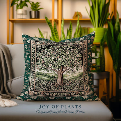 Fairytale Garden Timeless Tree Tapestry Pillow Decorative Throw Cushion